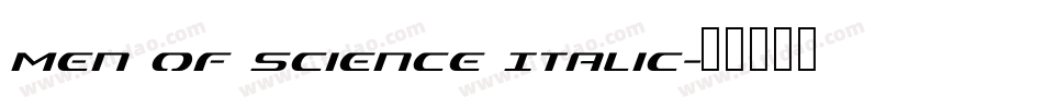 Men of Science Italic字体转换